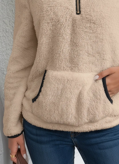 Warm Fleece Pullover Sweater for Ladies