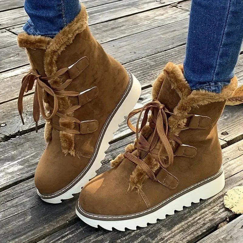 Warm Fuzzy Insulated Snow Boots