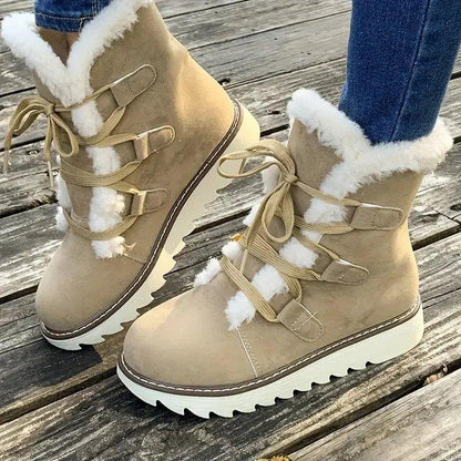 Warm Fuzzy Insulated Snow Boots - Olytrend