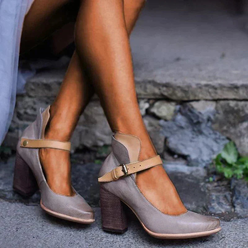Chic Ankle Strap High Heel Sandals