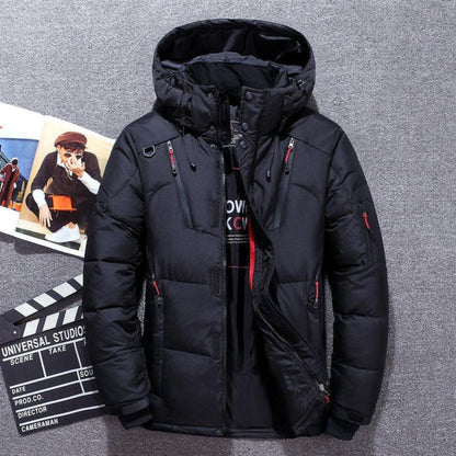 Warm Waterproof Hooded Mens Coat