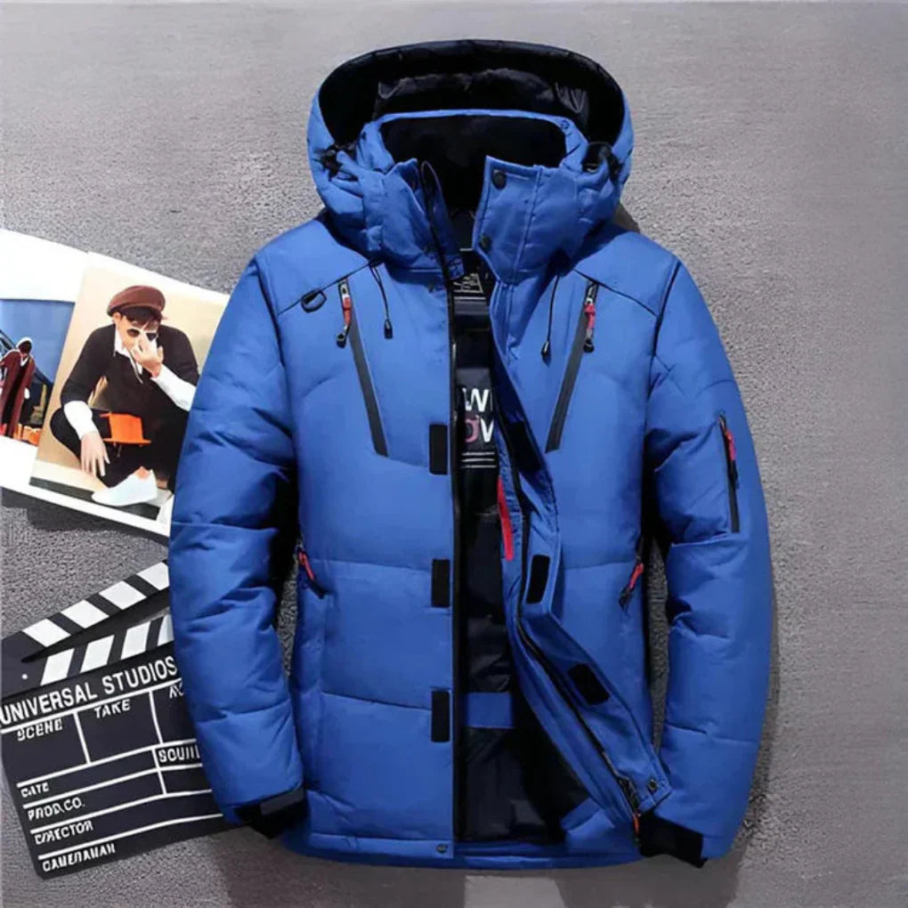Warm Waterproof Hooded Mens Coat