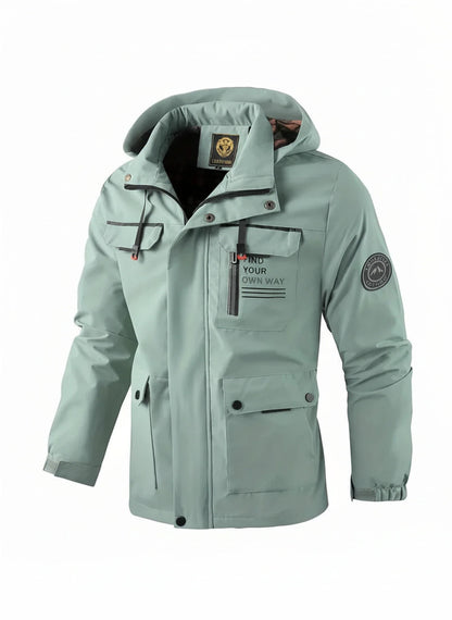 Waterproof Mens Parka Coat with Hood - Olytrend
