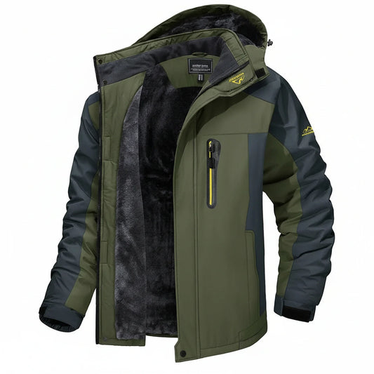Warm Waterproof Men's Parka Coat - Olytrend