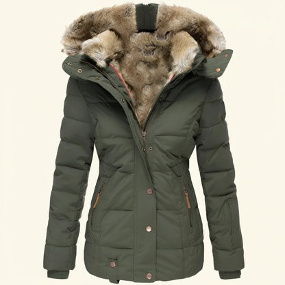 Warm Waterproof Puffer Coat for Ladies