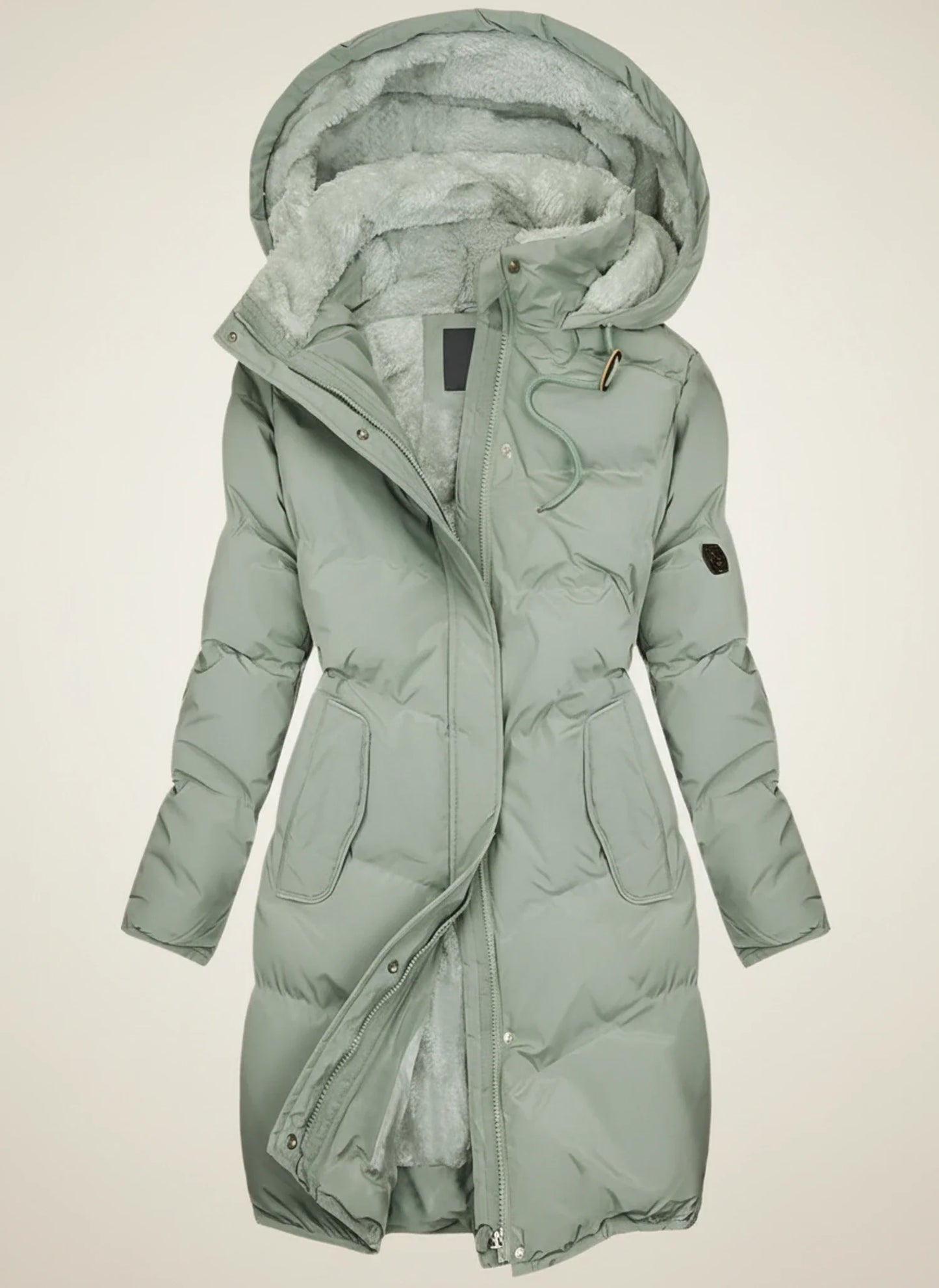 Warm Fleece Lined Parka Coat for Ladies - Olytrend