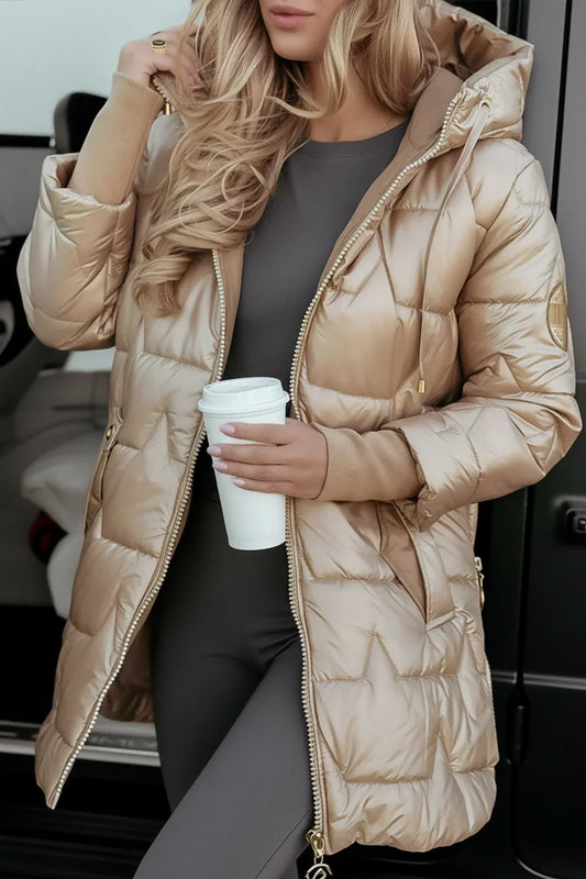 Warm Women's Down Parka Coat - Olytrend