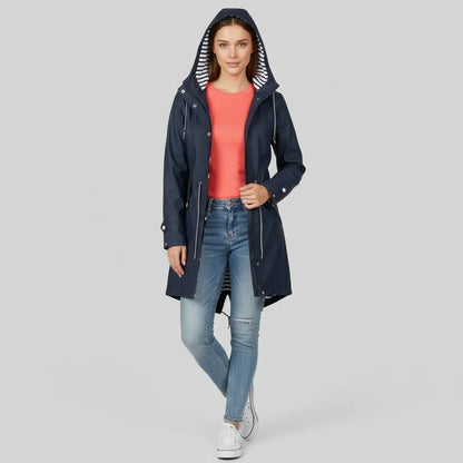 Waterproof Hooded Coat for Ladies - Olytrend