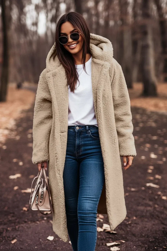 Warm Fuzzy Parka Jacket for Ladies - Olytrend