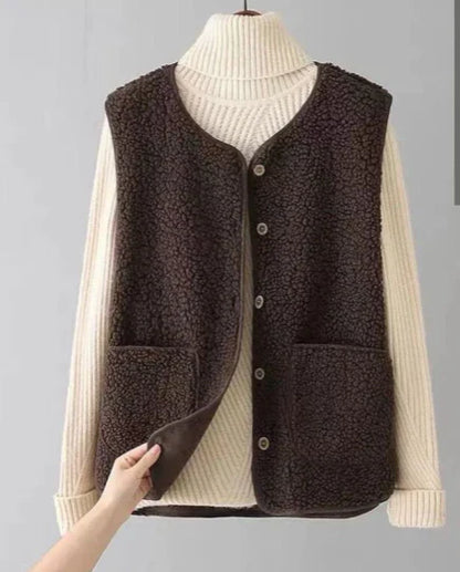 Women’s Teddy Pocket Gilet | Sleeveless