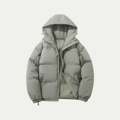 Waterproof Down Hooded Puffer Winter Jacket