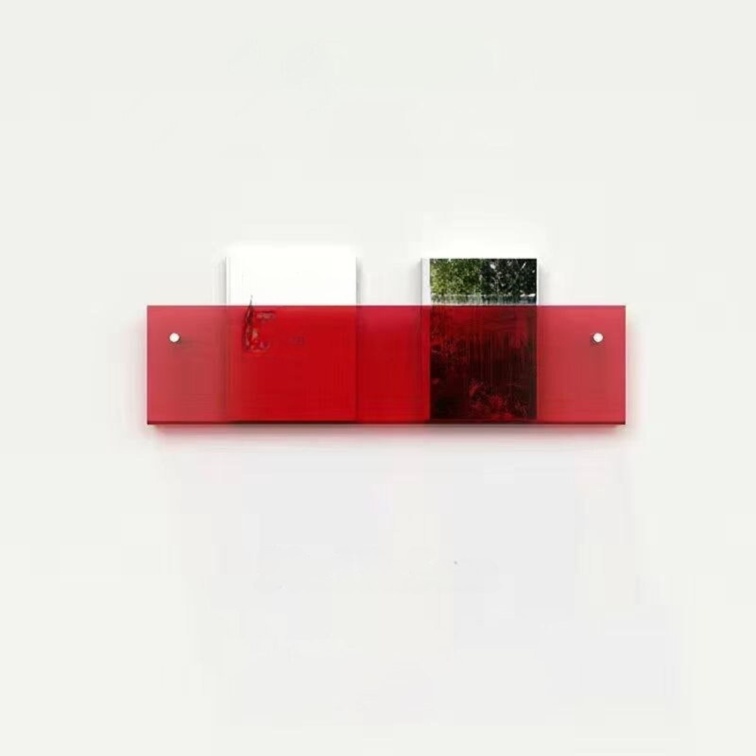 Wall shelf Transparent acrylic magazine holder
