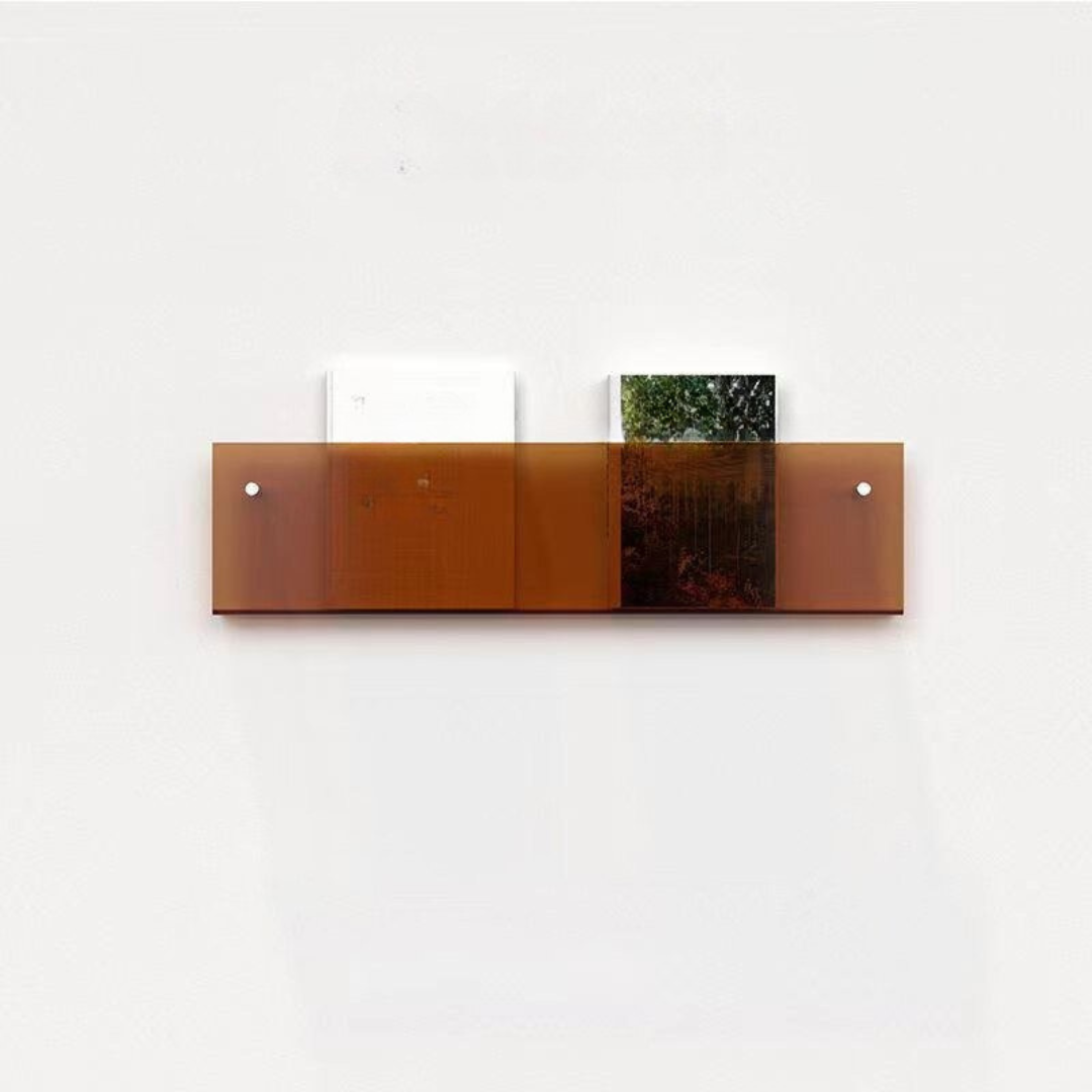 Wall shelf Transparent acrylic magazine holder