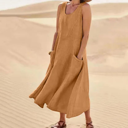 Women's Grace Linen Maxi Dress