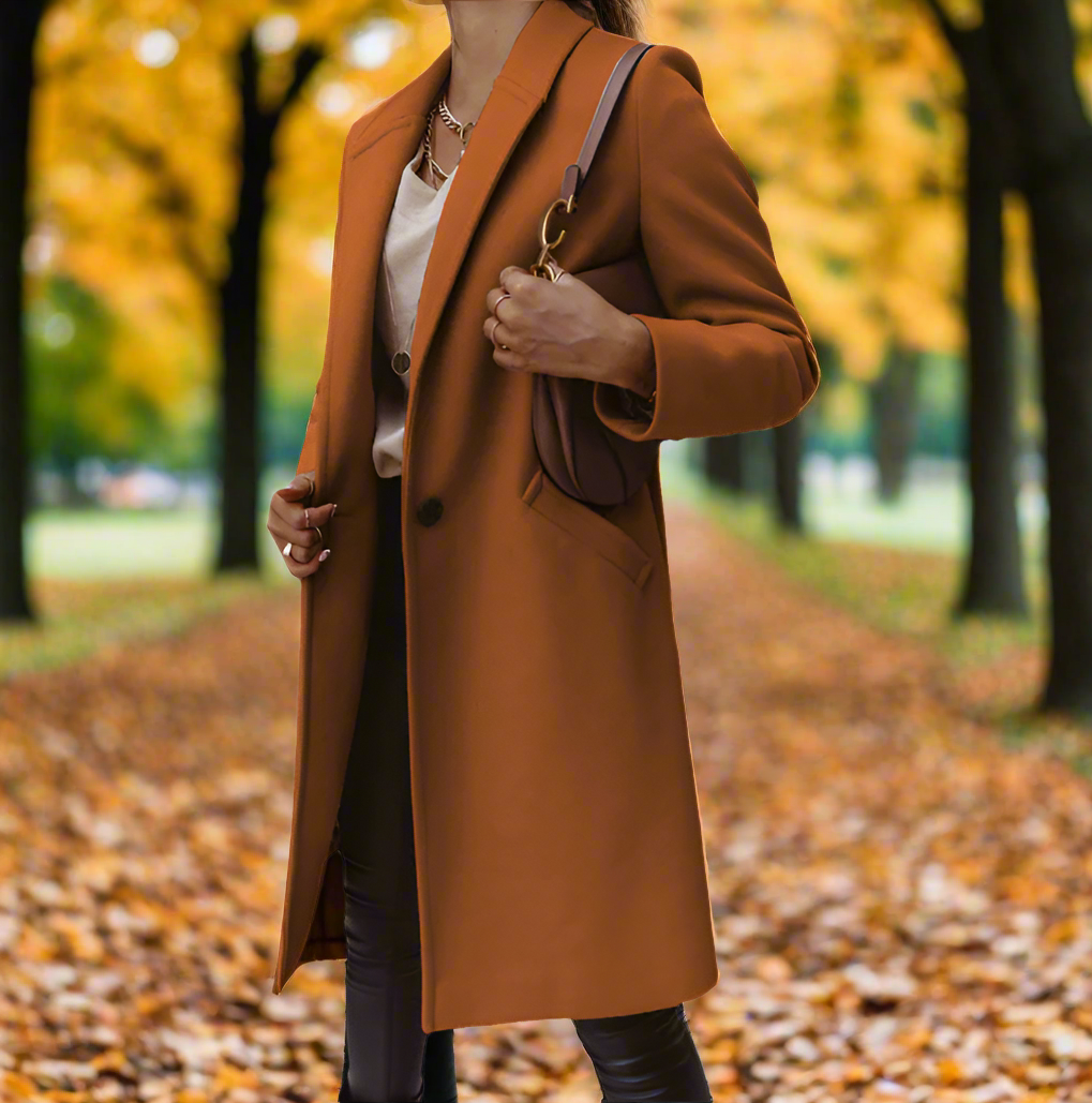 Women's Winter Trench Coat | Single-Breasted & Fitted