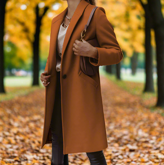Women's Winter Trench Coat | Single-Breasted & Fitted
