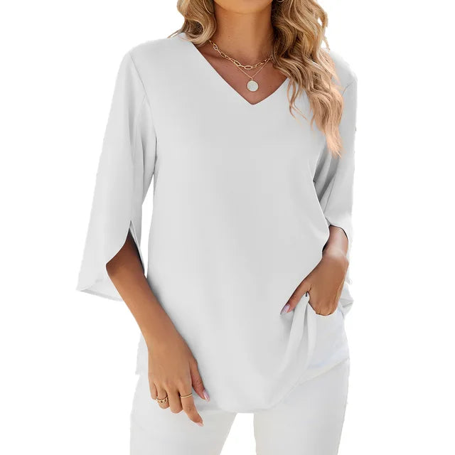Women's Classic V Neck Shirt