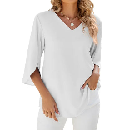 Women's Classic V Neck Shirt