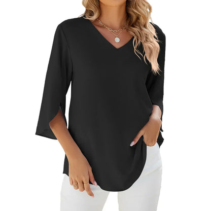 Women's Classic V Neck Shirt