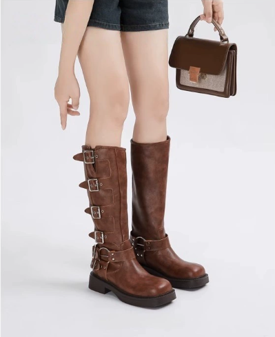 Brown Leather Ankle Boots