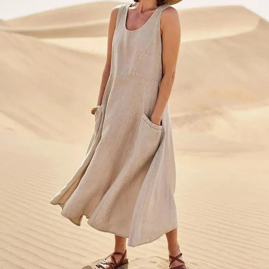 Women's Grace Linen Maxi Dress