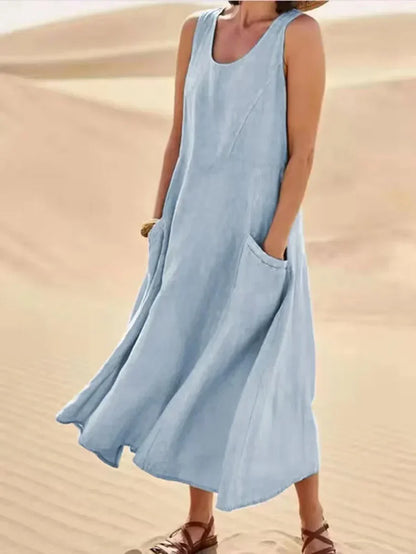 Women's Grace Linen Maxi Dress