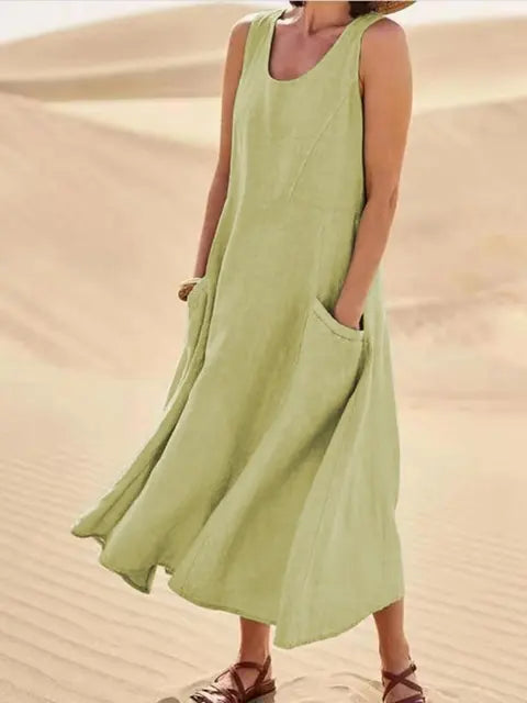 Women's Grace Linen Maxi Dress
