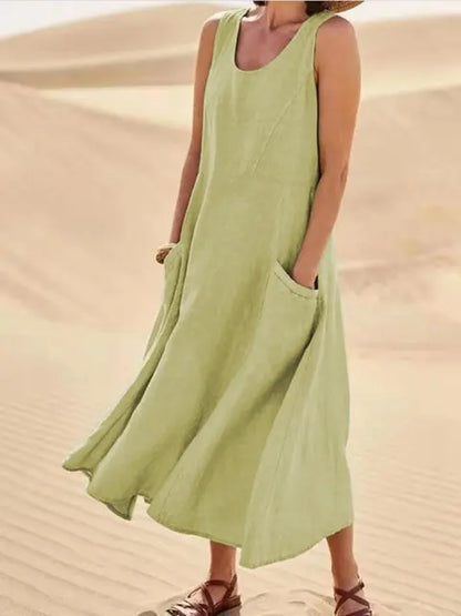 Women's Grace Linen Maxi Dress