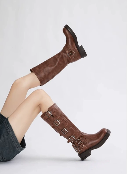 Brown Leather Ankle Boots