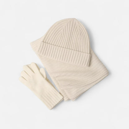 Ancienne Monde | Women's Cold Set Scarf, Hat, Gloves