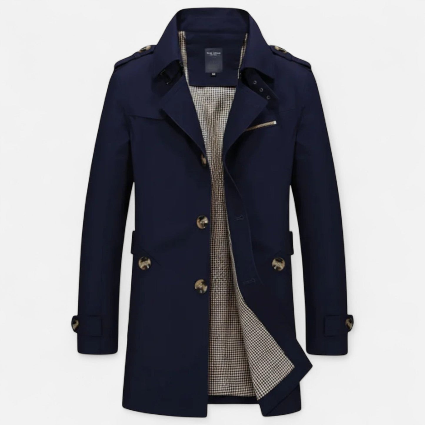 Ancient World | Men's Long Single-Breasted Trench Coat