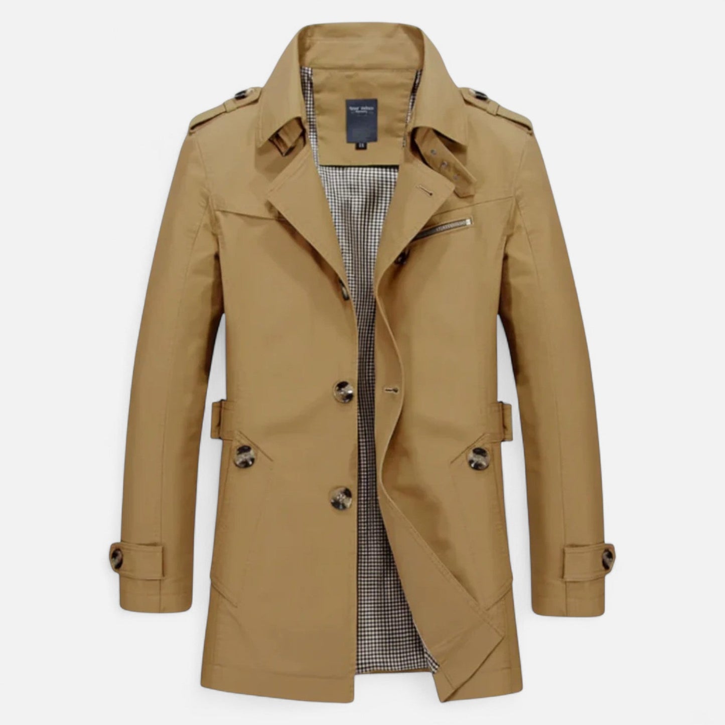 Ancient World | Men's Long Single-Breasted Trench Coat