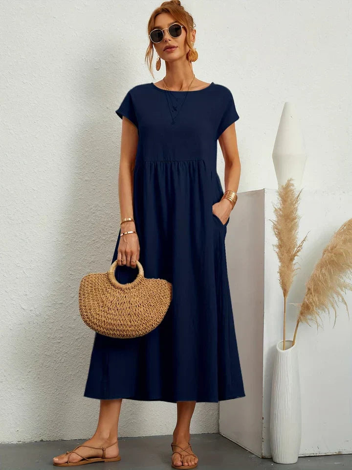 Vintage Summer Dress by Renee - Short Sleeves