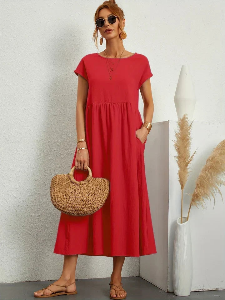 Vintage Summer Dress by Renee - Short Sleeves