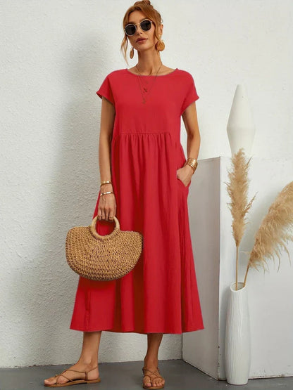 Vintage Summer Dress by Renee - Short Sleeves