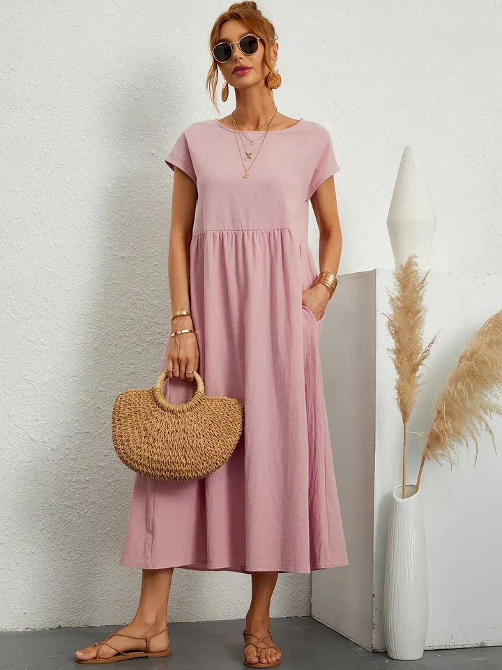Vintage Summer Dress by Renee - Short Sleeves