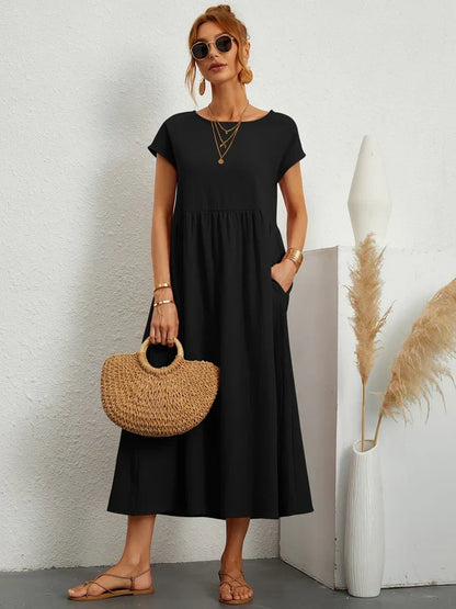 Vintage Summer Dress by Renee - Short Sleeves