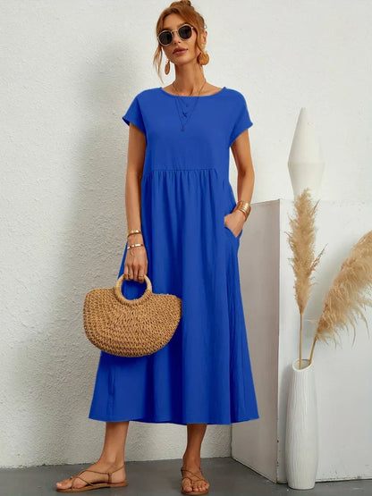 Vintage Summer Dress by Renee - Short Sleeves