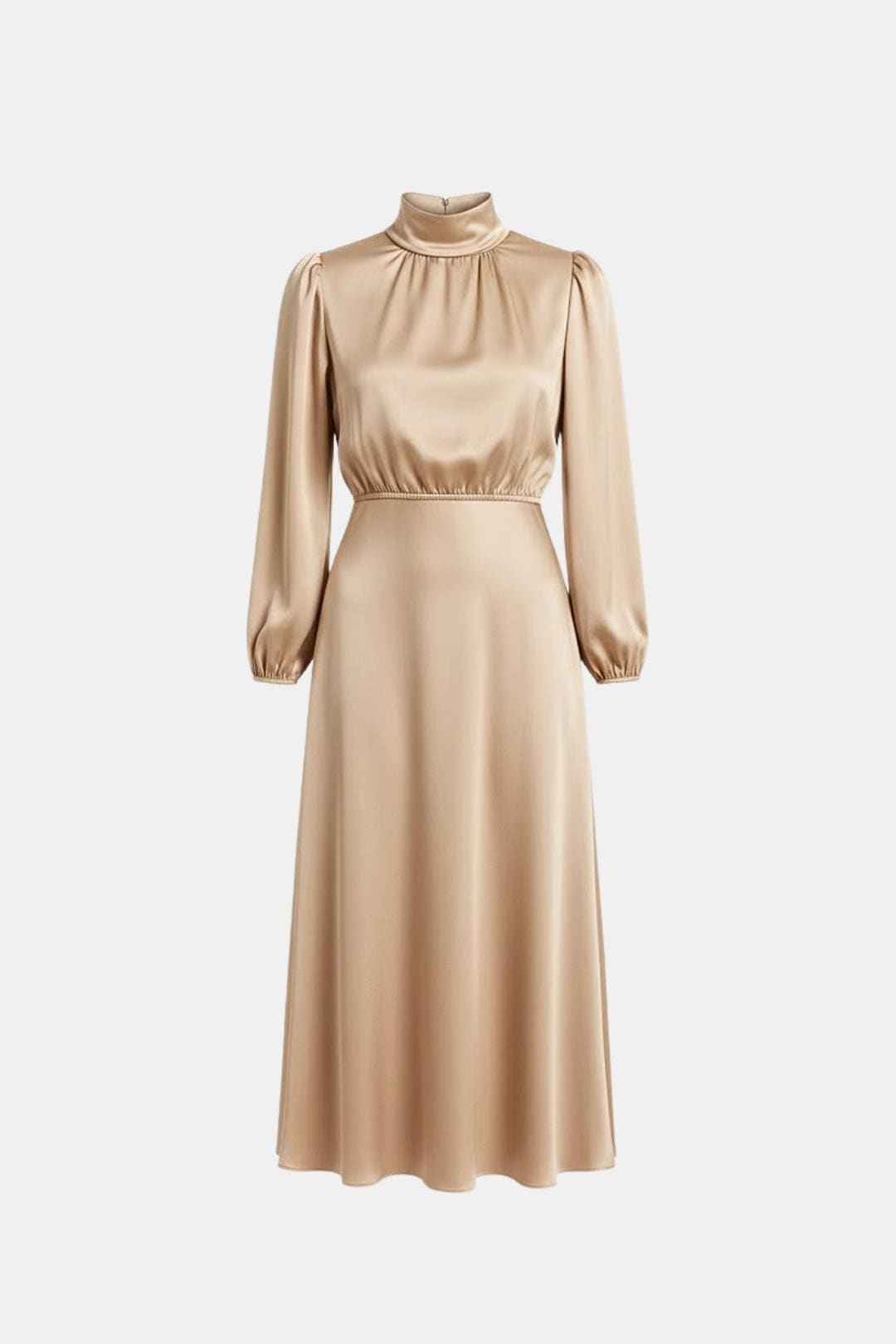 Image of Jean | Women's Long Sleeve A-Line Midi Dress