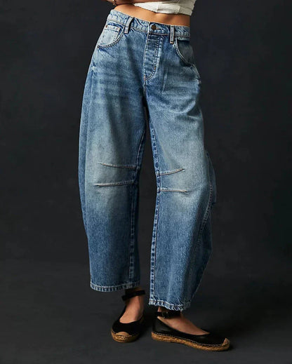 Women's Ava Mid-Rise Barrel Jeans