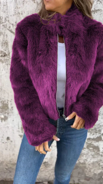 Women's Luxurious Fur Coat: Hope for Comfort