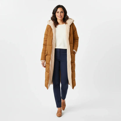Warm Women's Parka Coat with Hood