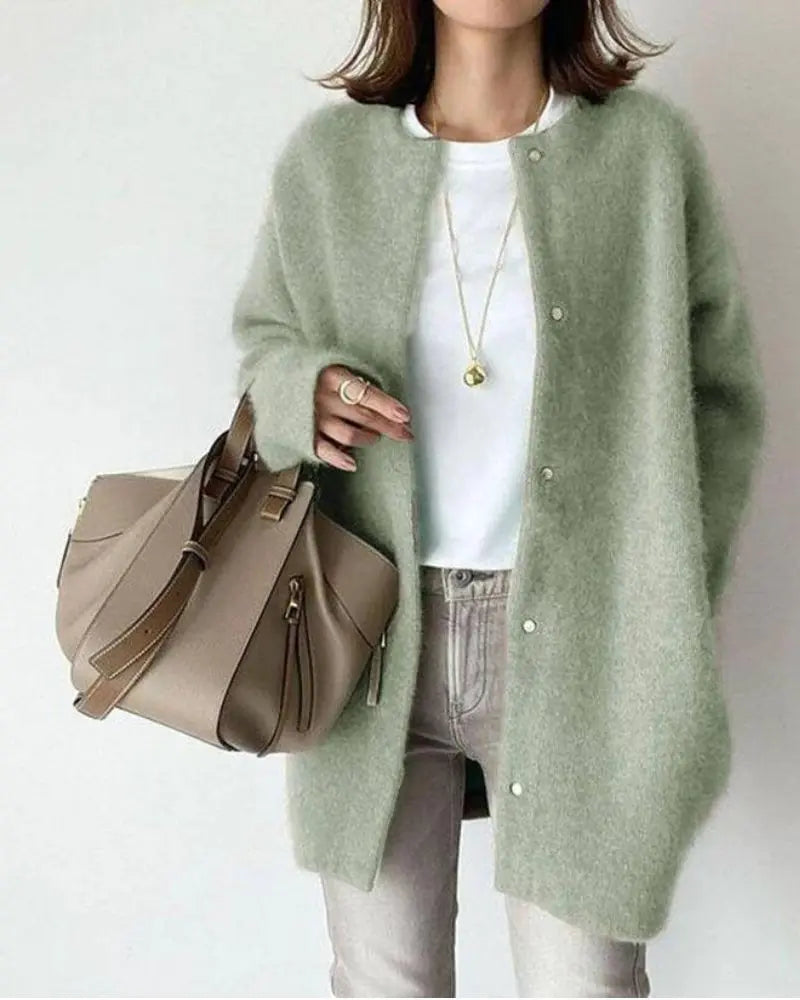 Chic cardigan in wool and mohair for autumn and winter - Women