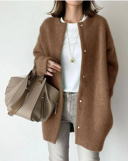 Chic cardigan in wool and mohair for autumn and winter - Women