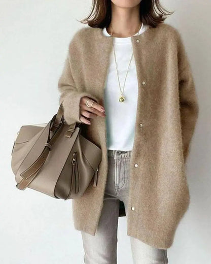 Chic cardigan in wool and mohair for autumn and winter - Women