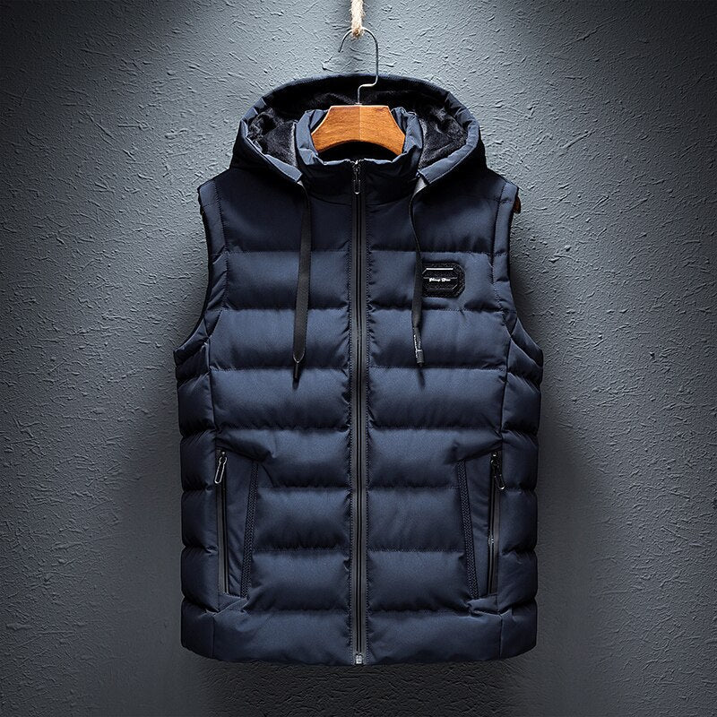 Warm Men's Quilted Down Gilet Vest - Olytrend