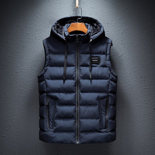 Warm Men's Quilted Down Gilet Vest - Olytrend