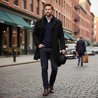 Warm Water Resistant Men's Zip Jacket