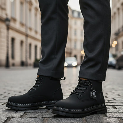 Warm Waterproof Men's Insulated Snow Boots