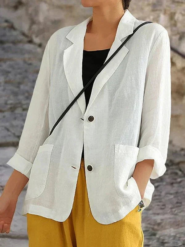 Women's Linen Blazer | Light and Elegant | Casual Chic